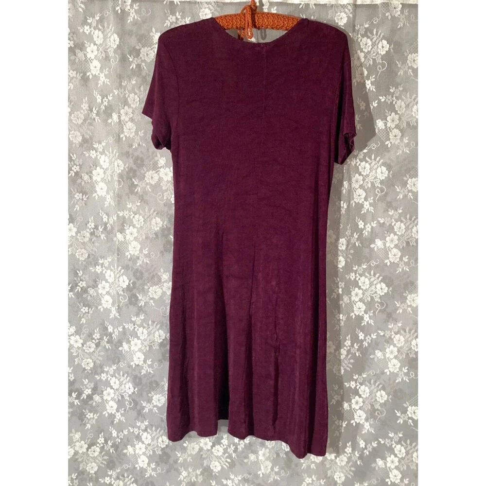 Vintage 90s Dress 1990s Microfiber Grunge Retro Whimsigoth Size Medium